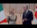 G7 Evian, il bilaterale della premier Meloni con il Primo Ministro del Canada, Mark Carney. Immagini