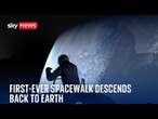 Wath live: Billionaire Jared Isaacman who completed first-ever private spacewalk returns to Earth