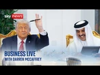 Donald Trump signs deals with Qatar on defence and aviation | Business Live with Darren McCaffrey