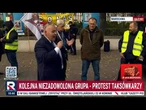 Na żywo! Kolejna niezadowolona grupa - protest taksówkarzy w Warszawie!