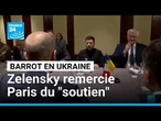 Ukraine : après sa rencontre avec Barrot, Zelensky remercie Paris pour son "soutien" • FRANCE 24