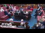 'Lords out, people in': protesters interrupt House of Lords proceedings