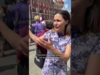 ABC News in Windsor as Macron, King Charles' carriage ride passes by