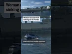 Woman rescued from sinking car in Florida