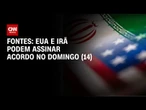 EUA e Irã podem assinar acordo provisório no domingo (14), dizem fontes | BASTIDORES CNN