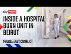 Lebanon's only burn unit sees influx of patients following Israeli airstrikes | Middle East conflict