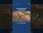 Heftige Regenfälle haben einen Erdrutsch in Kolumbien ausgelöst. #shorts