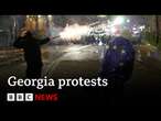 Georgia protests over EU application delay | BBC News