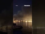 NEW: Smoke RISES from an Iranian port after new wave of US strikes #news #foxnews #us #shorts