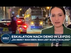 LEIPZIG: Schock nach Demo! Eskalation! Radikale in Straßenbahn stürmen auf Polizei los!