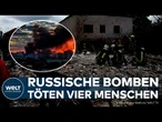 UKRAINE-KRIEG: Neun Bomben treffen Stadtzentrum – mindestens vier Tote in Saporischschja