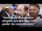 Defesa de Bolsonaro alegará que ele não tinha condição de comandar os atos do 8/1, diz jurista