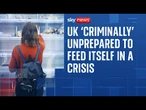 UK 'criminally' unprepared to feed itself in a crisis, NFU chief warns