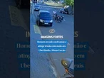 Homem invade contramão e atinge irmão com #moto em Uberlândia, Minas Gerais #shorts #noticias #news