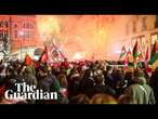 Pro-Palestine demonstrators march in Paris before France-Israel game