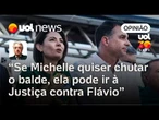 Se Michelle Bolsonaro quiser chutar o balde, ela pode ir à Justiça contra Flávio | Maierovitch