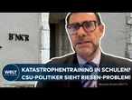 KATASTROPHENTRAINING IN SCHULEN: CSU-Politiker Ralph Edelhäußer - "Haben gar keine Schutzräume!"