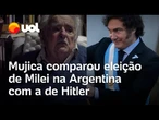 Pepe Mujica comparou eleição de Milei na Argentina com vitória de Hitler na Alemanha; relembre fala