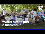 “Une ville anglaise manifeste contre la présence du vice-président américain pour ses vacances