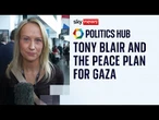 Labour conference divided over Tony Blair's involvement in the Gaza peace plan