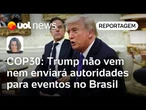 Trump não vem ao Brasil para COP30 e EUA não enviarão autoridades para eventos | Mariana Sanches