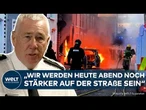 BELFAST: "Wir werden heute noch stärker auf der Straße sein!" Polizei sagt Randalierern den Kampf an