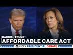 Trump and Harris asked about the Affordable Care Act