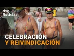 El ORGULLO LGTBIQ+ REÚNE en MADRID a MILLONES bajo el lema "NI UN PASO ATRÁS" | RTVE Noticias