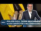 TASER FÜR DIE POLIZEI: Gegen Messerangriffe und Co.! Elektroschocker soll zur Standardwaffe werden!