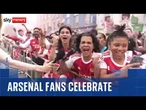 Scenes in North London for Arsenal's Premier League trophy parade