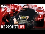 LIVE: Newark protest intensifies as advocates demand detention centre review