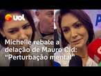 Michelle Bolsonaro rebate delação de Mauro Cid e nega apoio a plano de golpe: 'Olha pra minha cara'