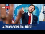JD Vance gives Iran deal update at White House briefing