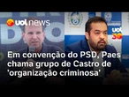 Paes é confirmado como candidato no RJ pelo PSD e chama grupo de Castro de 'organização criminosa'
