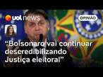 Bolsonaro sinaliza que não aceita inelegibilidade e pode tumultuar eleição de 2026 | Carla Araújo