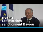 Les marchés sanctionnent la France après le pari risqué de François Bayrou • FRANCE 24