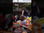 Moment tourist stands up at the wrong moment on a boat tour in Belgium #viral #accident