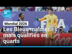 Mondial 2026 : Les Bleus malmenés par le Paraguay mais qualifiés en quarts • FRANCE 24