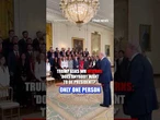 Trump meets with WH interns: 'Does anybody want to be president?' #shorts #donaldtrump #whitehouse
