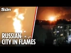 Ukraine drones STRIKE Feodosia fuel depot in Crimea sparking massive blaze