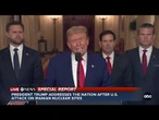 President Trump tells Iran "there will be either peace, or there will be tragedy"