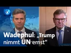 Außenminister Wadephul zu Trump-Auftritt bei UN-Generalversammlung | tagesthemen interview