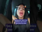 'Que presepada': Mulher brinca com inchaço após remover preenchimento dos lábios