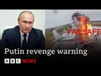 Putin will avenge destruction of Russian warplanes by Ukraine warns Donald Trump | BBC News