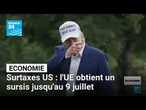 L'UE obtient un répit jusqu'au 9 juillet pour les surtaxes de 50% • FRANCE 24