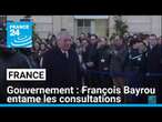 Composition d'un gouvernement : François Bayrou entame les consultations • FRANCE 24