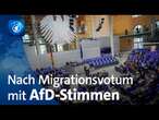 Kritik nach Migrationsvotum im Bundestag mit AfD-Stimmen