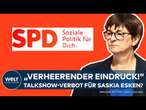 SPD: Talkshow-Verbot für Co-Vorsitzende Saskia Esken? Parteiinterne Kritik aus Brandenburg