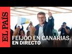 DIRECTO | Feijóo en Canarias junto al presdiente del Gobierno local, Fernando Clavijo | EL PAÍS