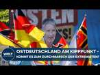 LANDTAGSWAHLEN: Hochspannung in Thüringen und Sachsen - Gibt es einen Durchmarsch der rechten AfD?